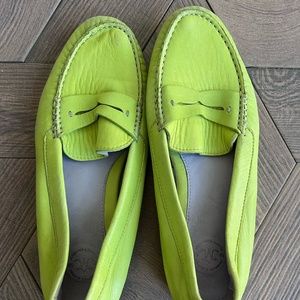 Women's JOHNSTON & MURPHY Lime Green Loafers 8.5
